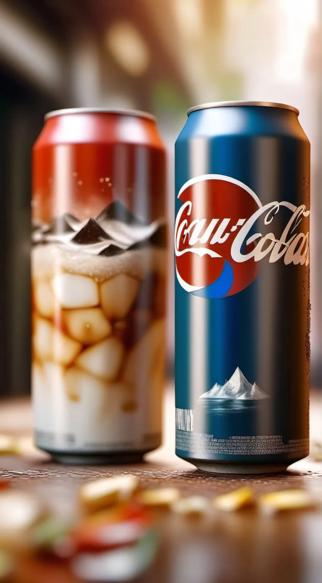 ai character: coke vs pepsi background