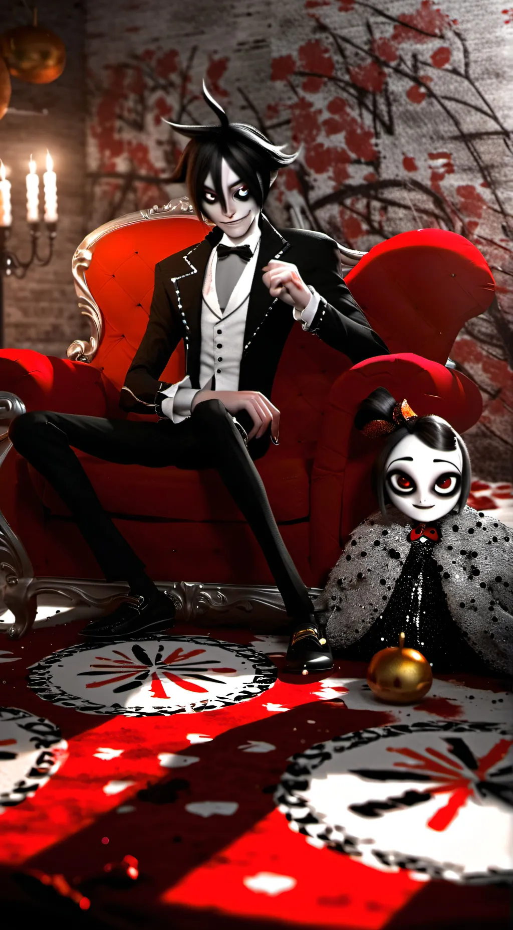 ai character: Hazbin hotel background