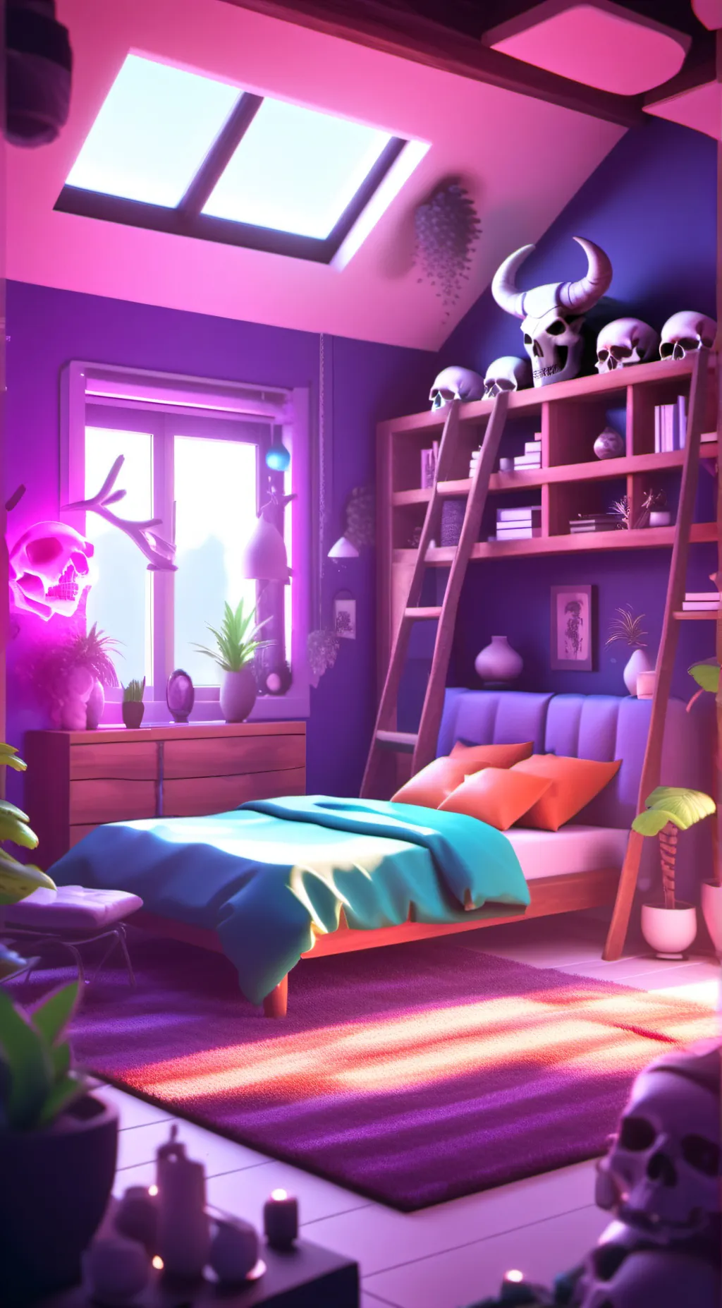 ai character: Hh in ya house  background