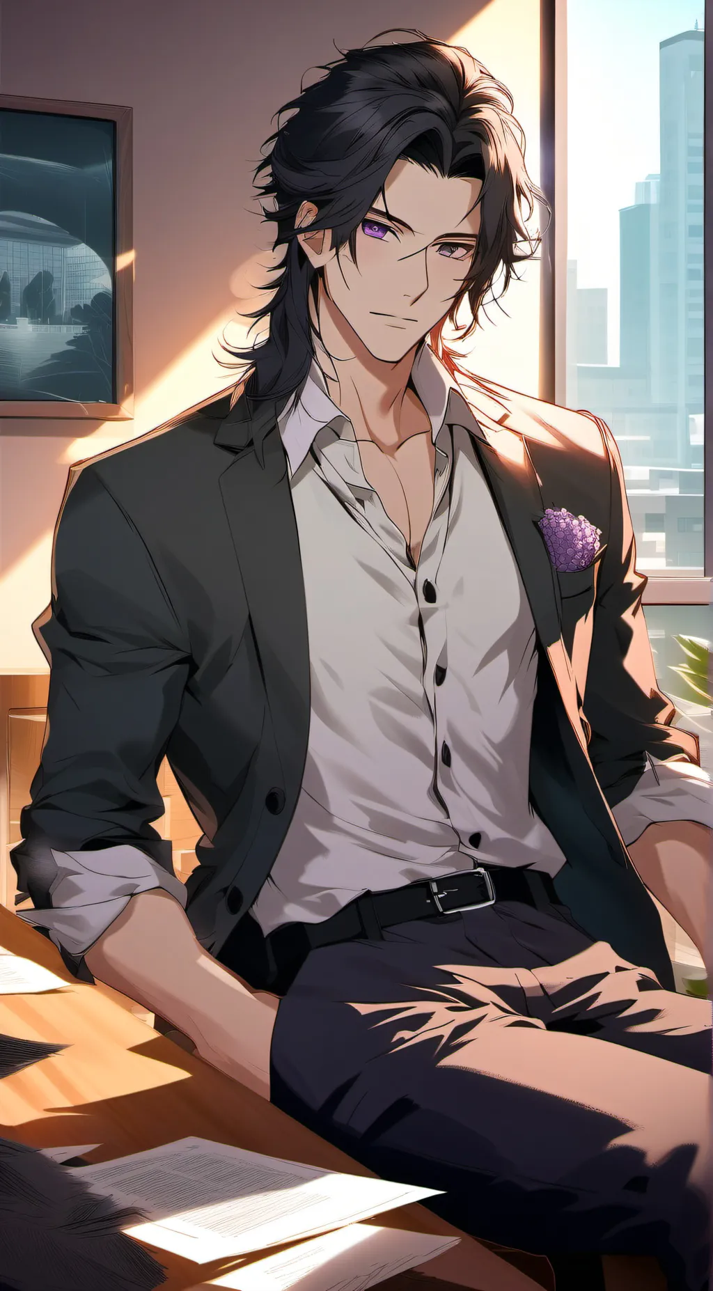 ai character: Aaron background