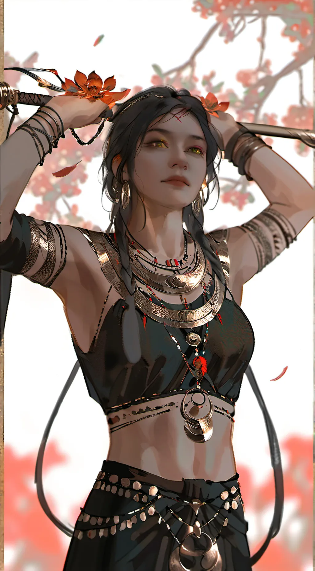 ai character: hh &Vess warrior  background