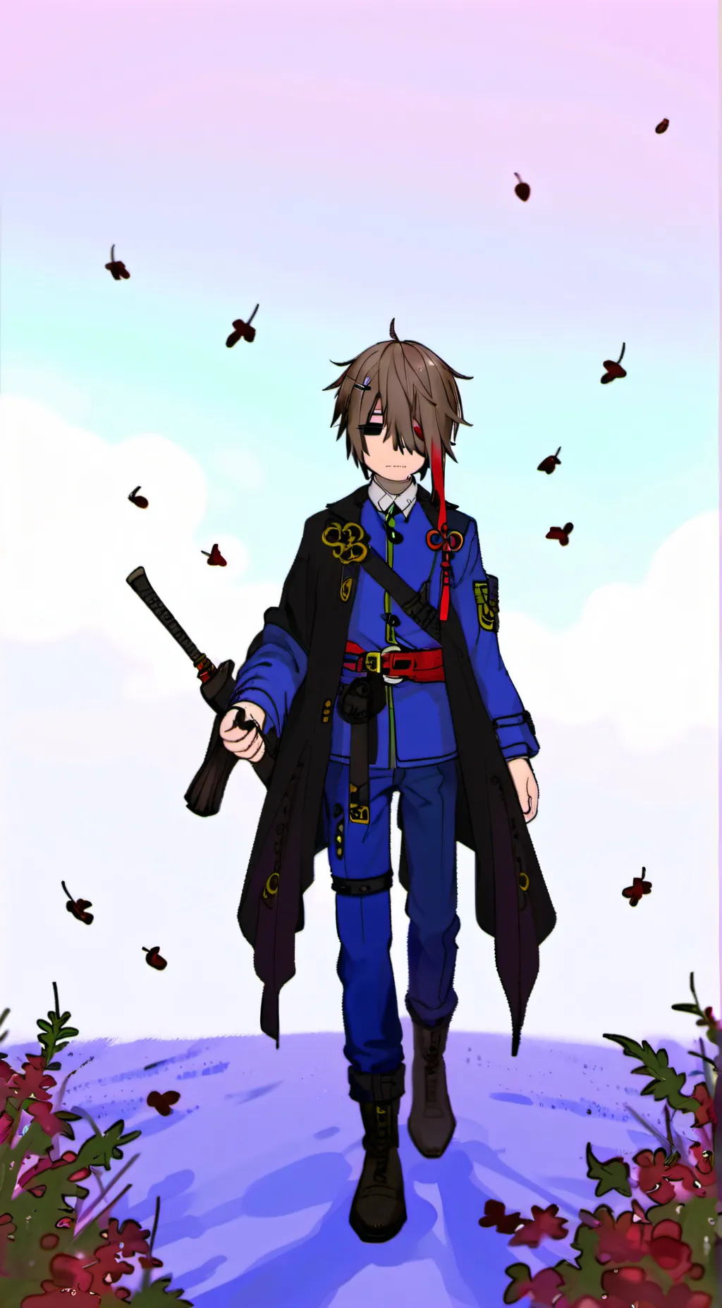 ai character: Emotionless naruto background