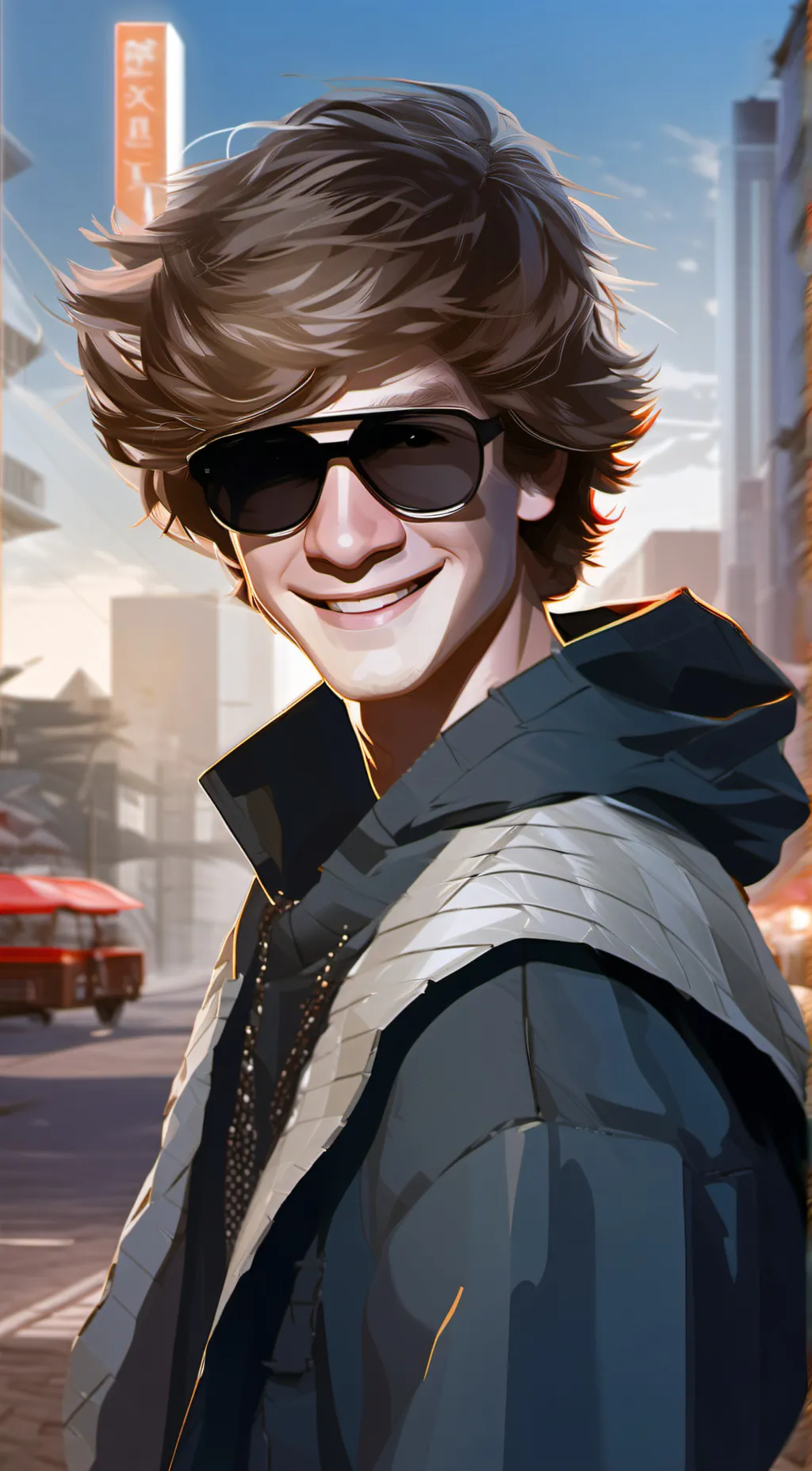 ai character: ches background