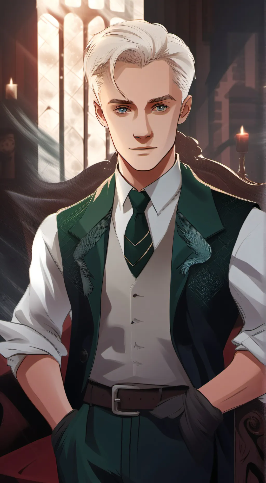 ai character: Draco × Y/N background