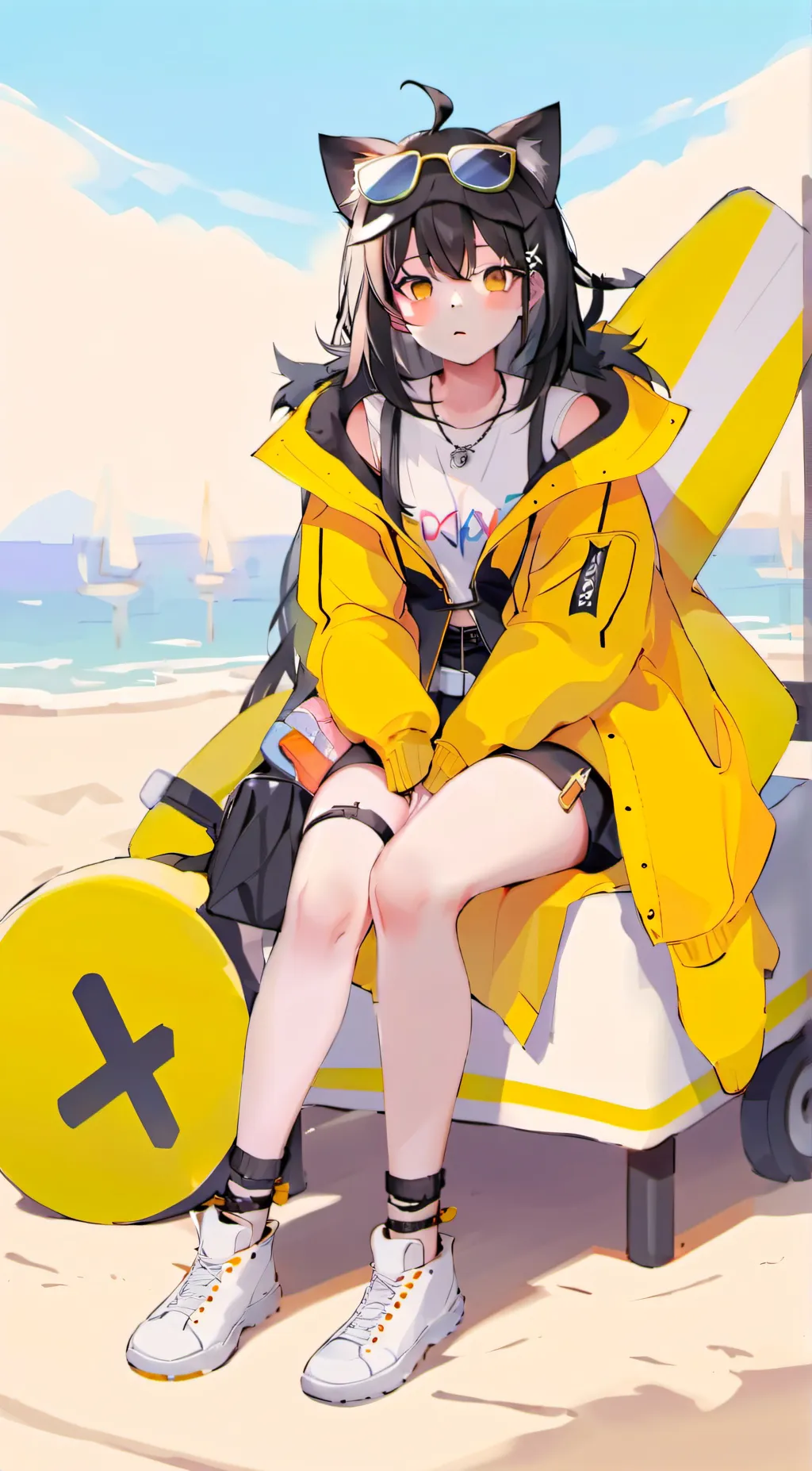 ai character: sunny background