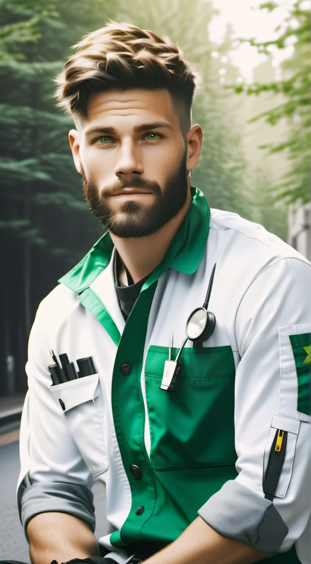 ai character: Mike jones  background