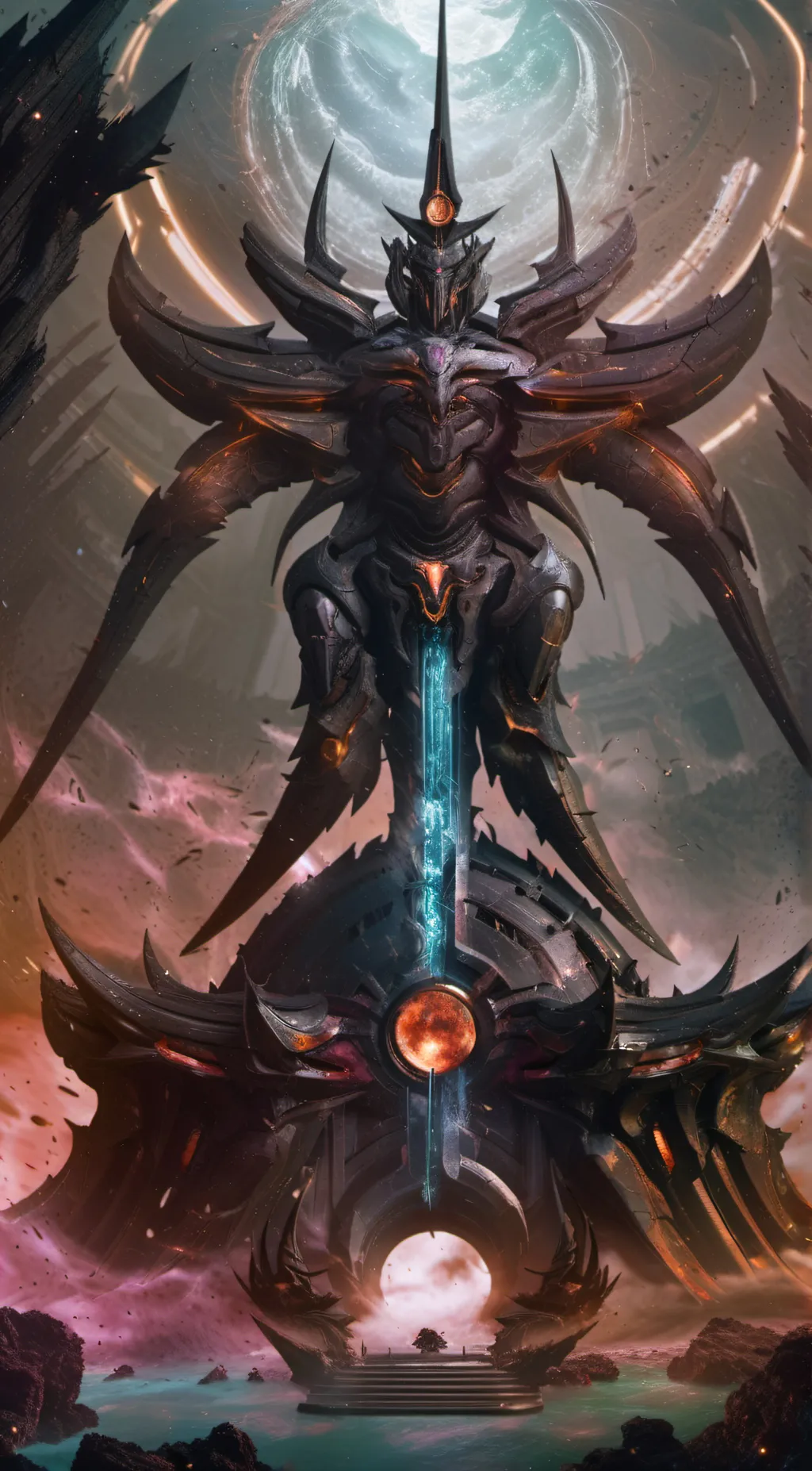 ai character: Unicron's Sanctum background