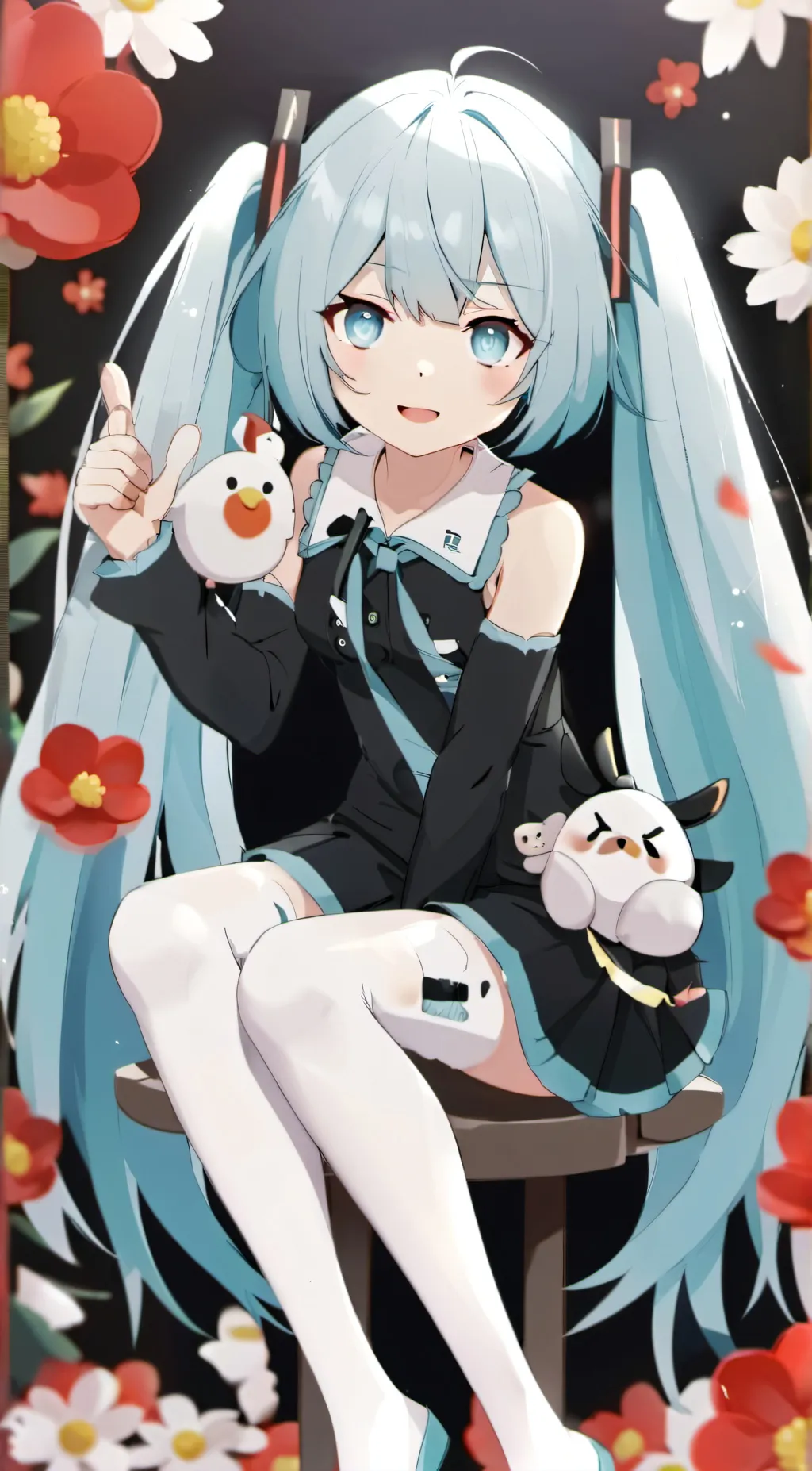 ai character: miku background