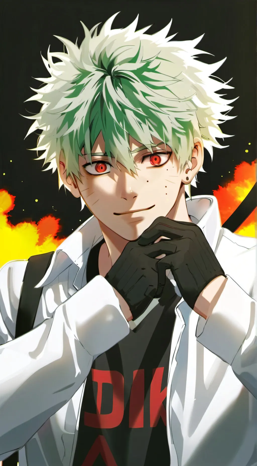 ai character: #katsuki bakugo# background