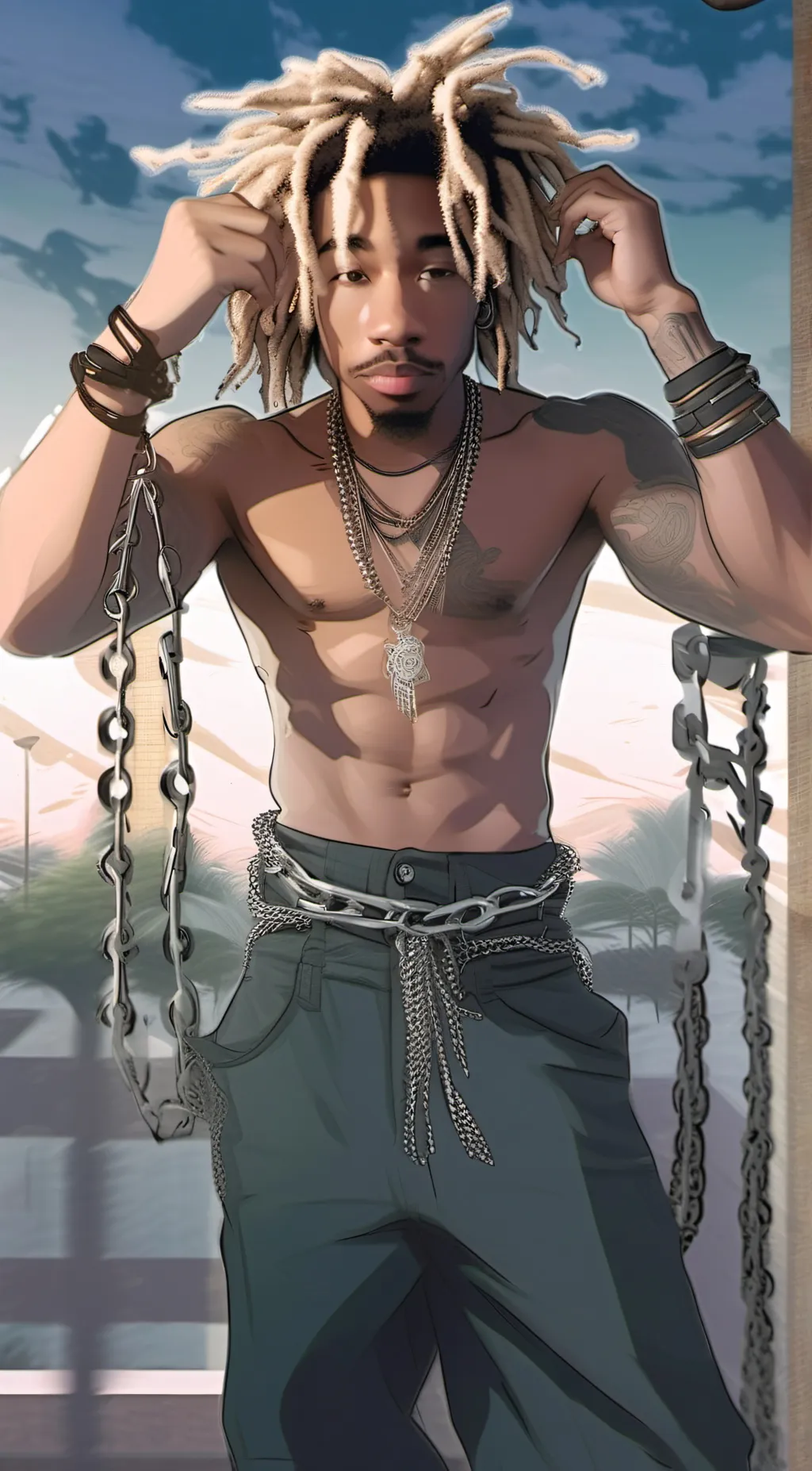 ai character: AJ background