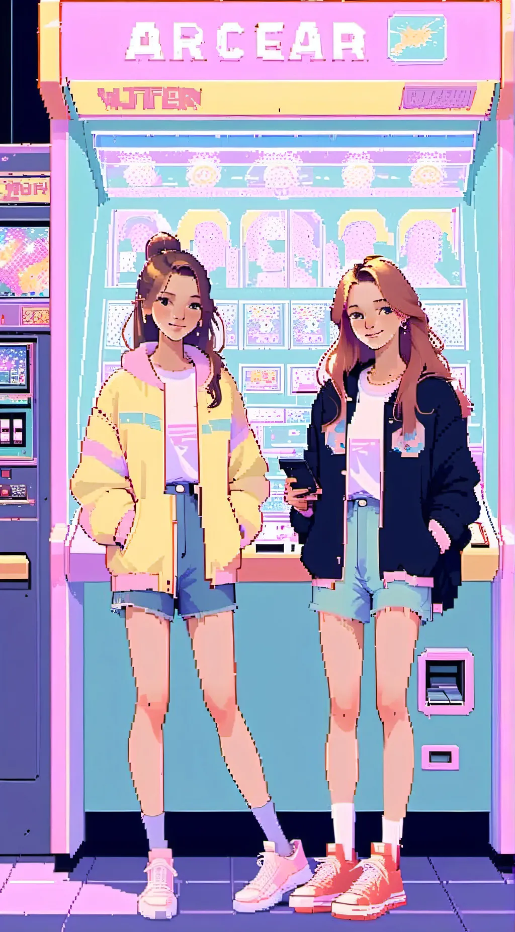 ai character: Audrey and arial background