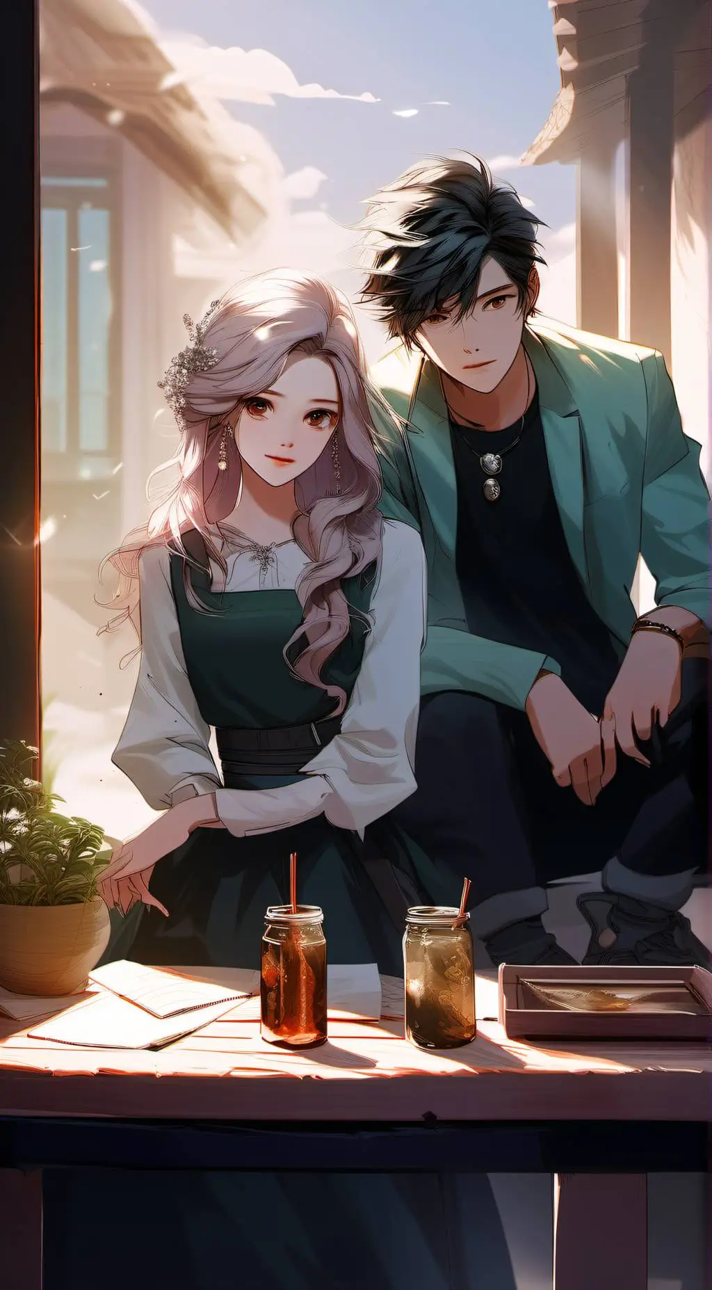 ai character: James and Amy background