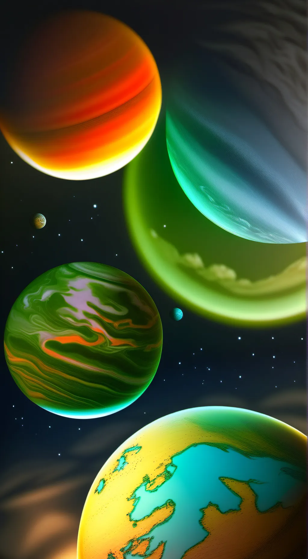 ai character: solarballs background