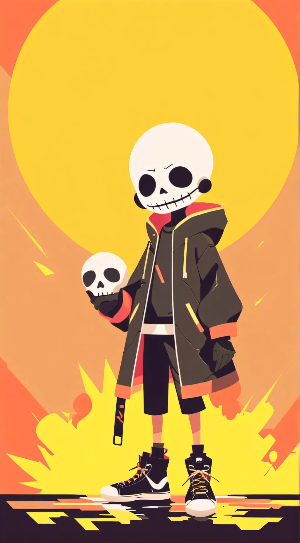 ai character: undertale background
