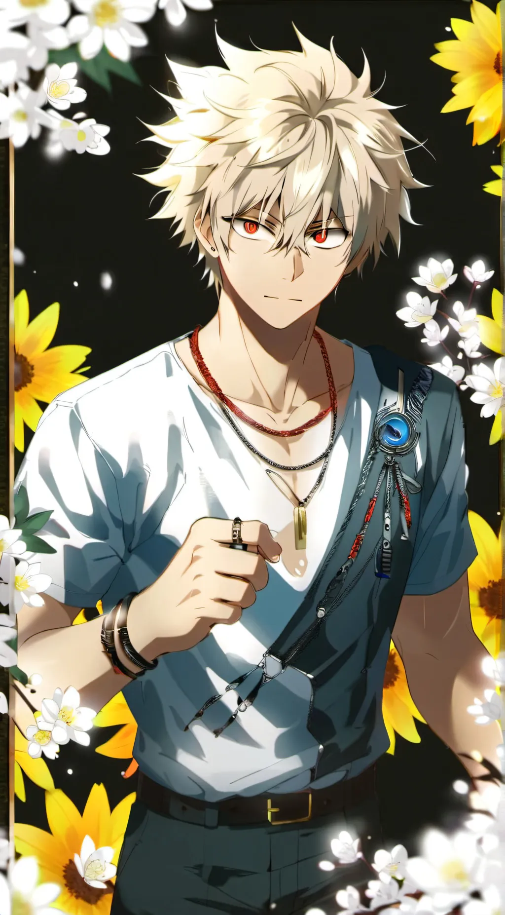 ai character: Katsuki Bakugo background