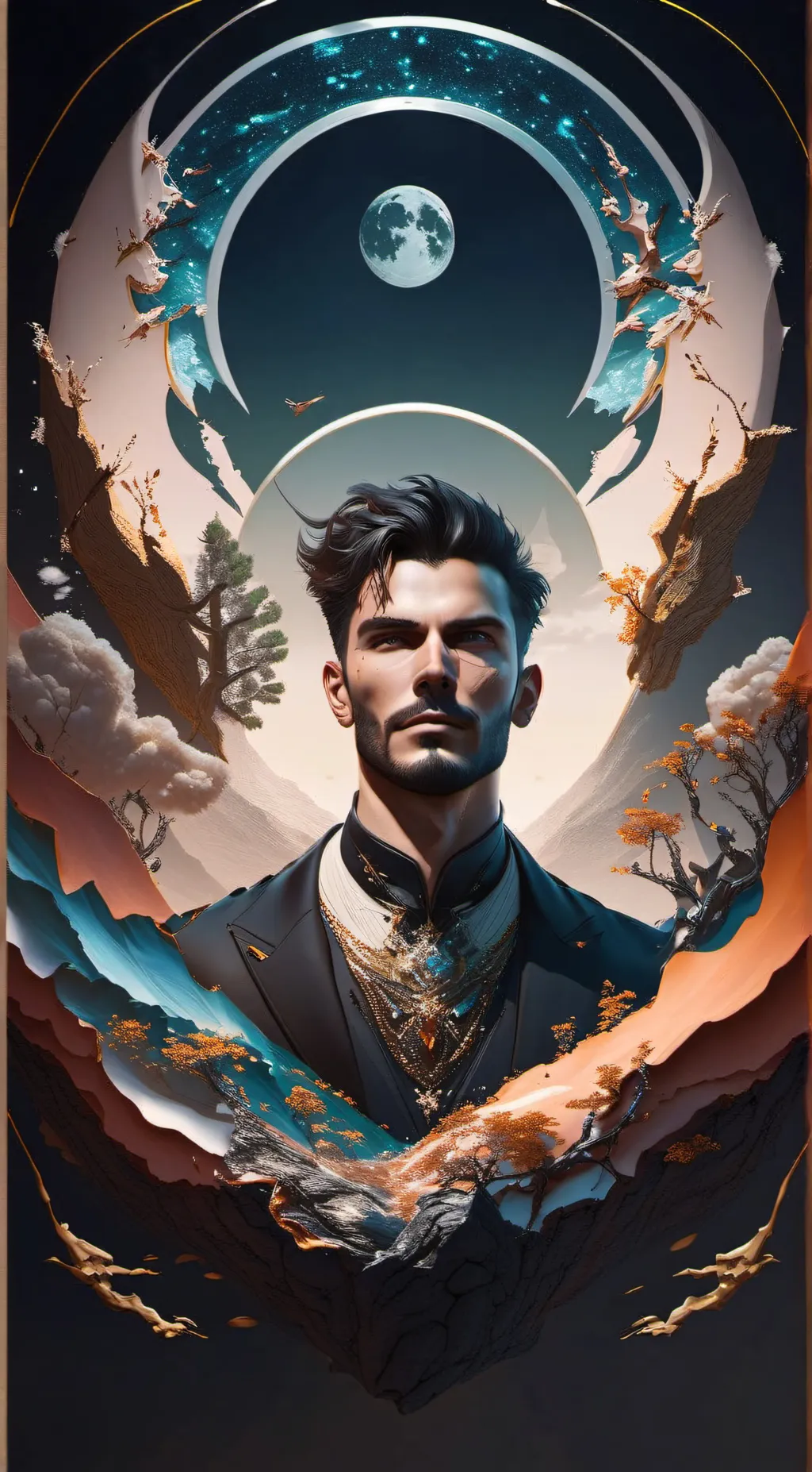 ai character: The Ghost Man  background