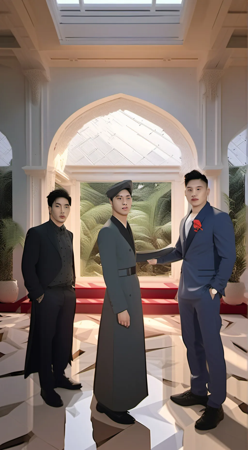 ai character: Enhypen  background