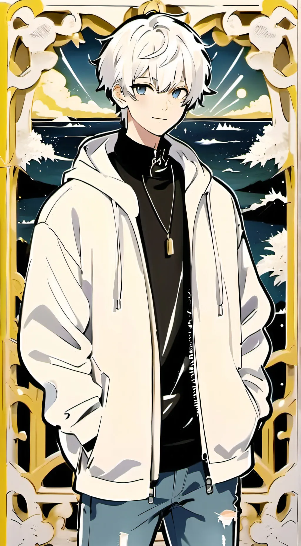 ai character: Gojos brother  background