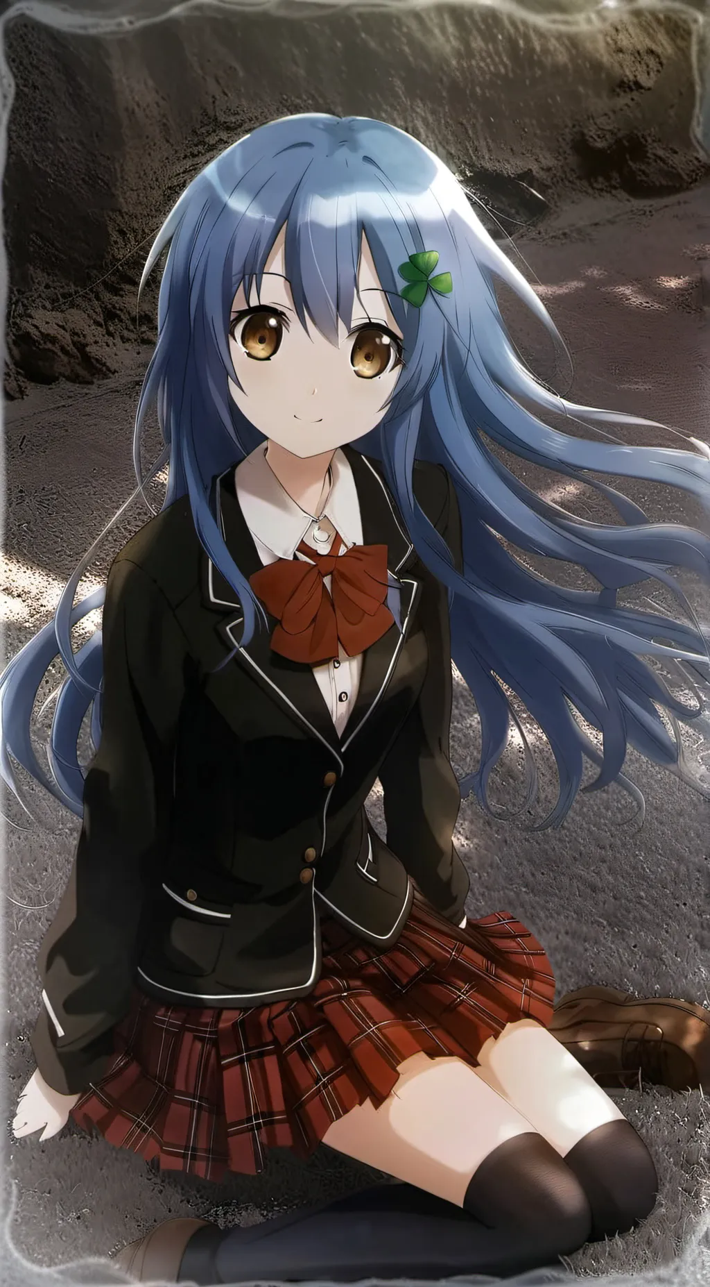 ai character: Shiori Itsuka  background