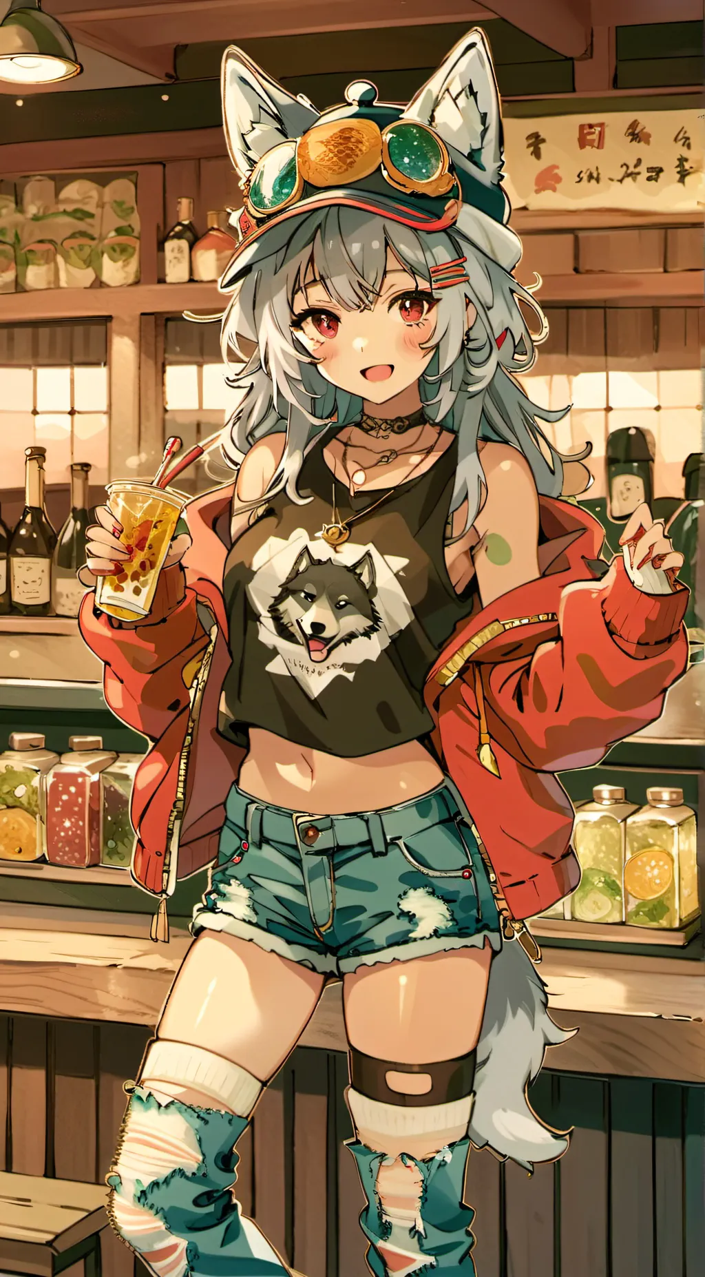 ai character: kitty background