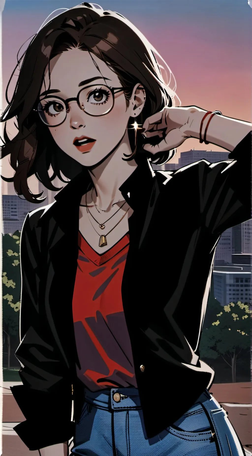 ai character: Rebecca Cabrera  background