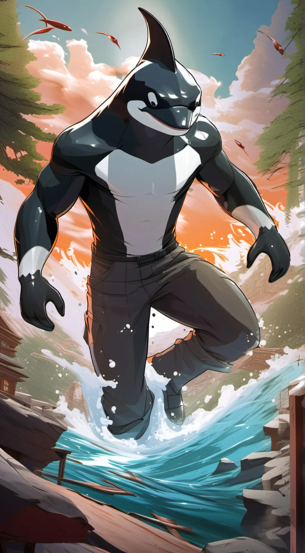 ai character: gang orca background