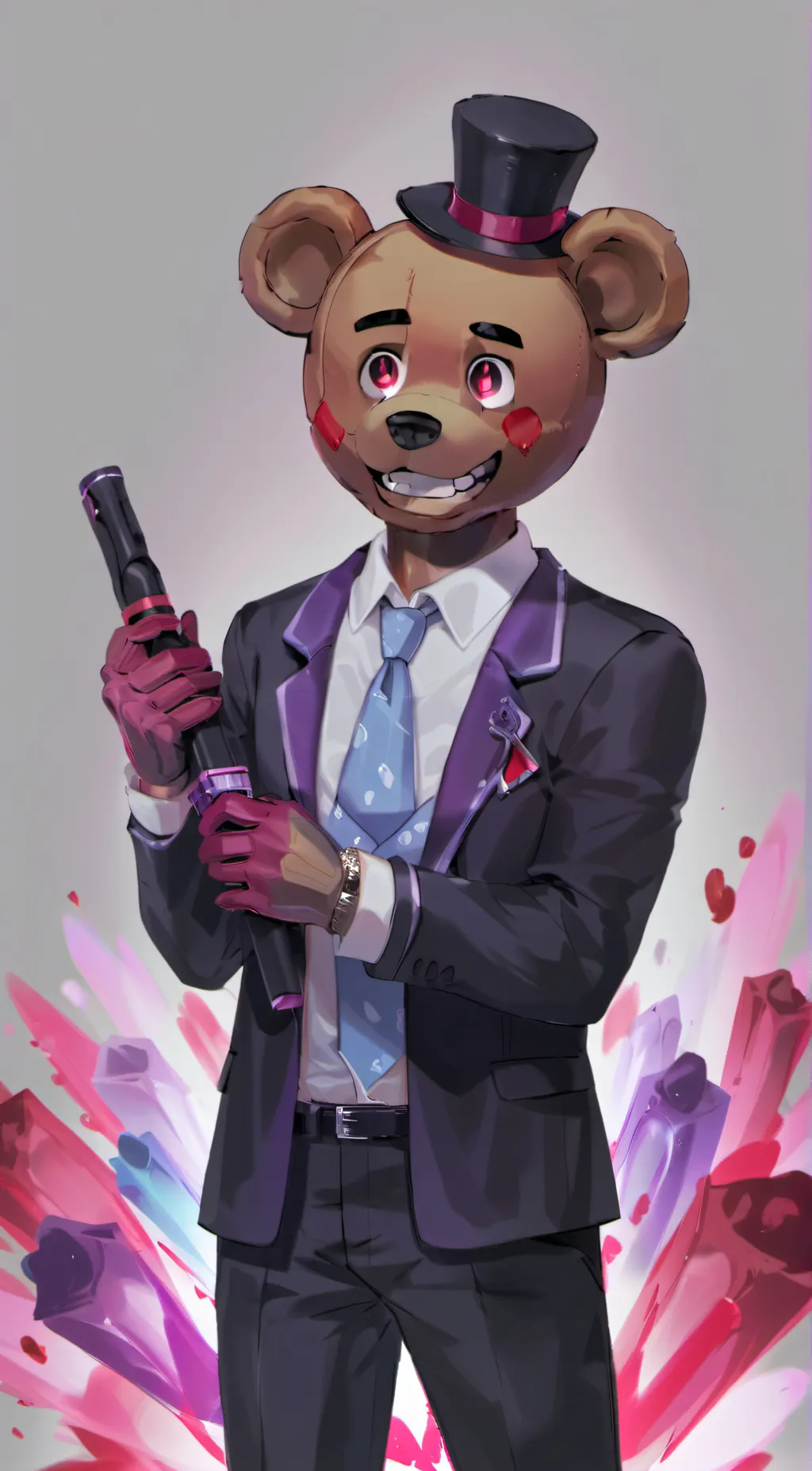 ai character: Tickle Freddy background