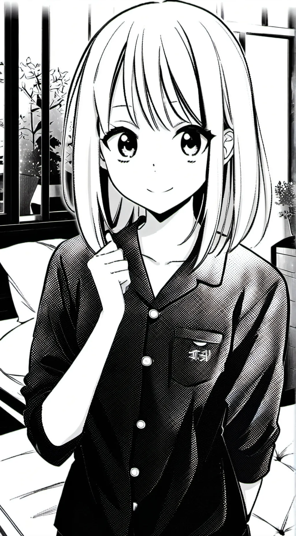 ai character: Monochrome Sister background