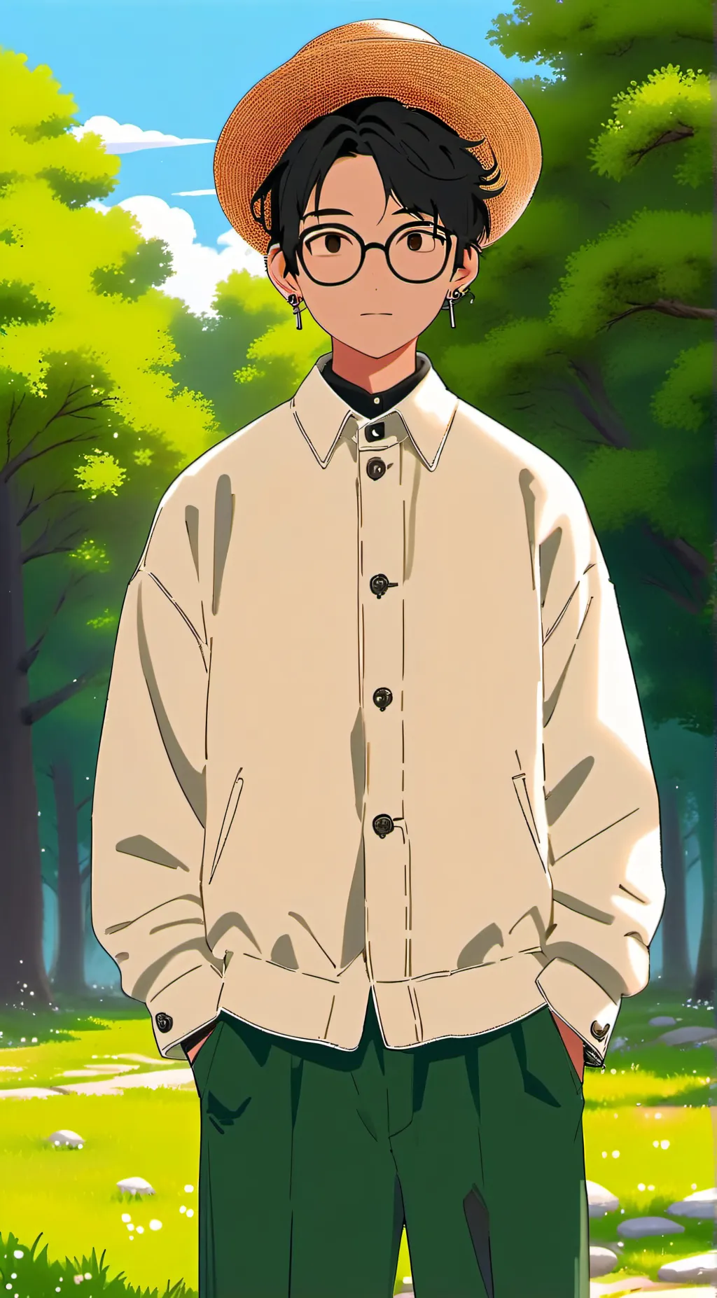 ai character: senshi x laios background