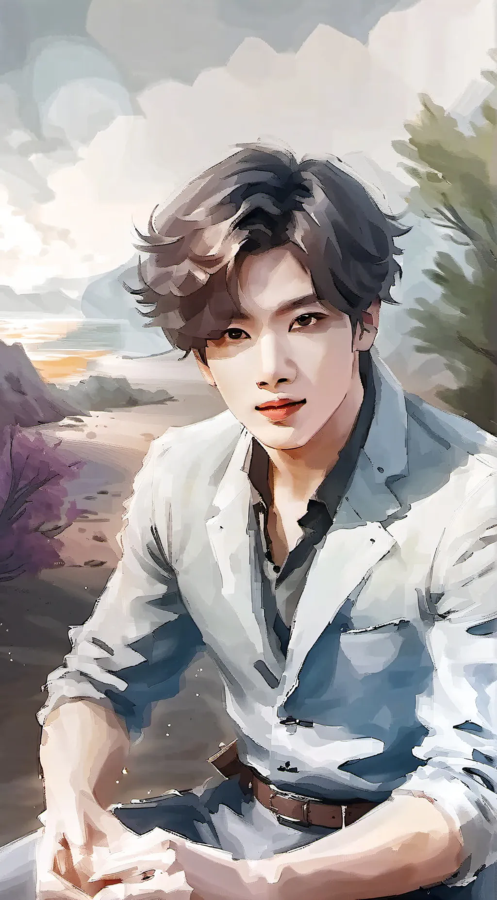 ai character: bts background