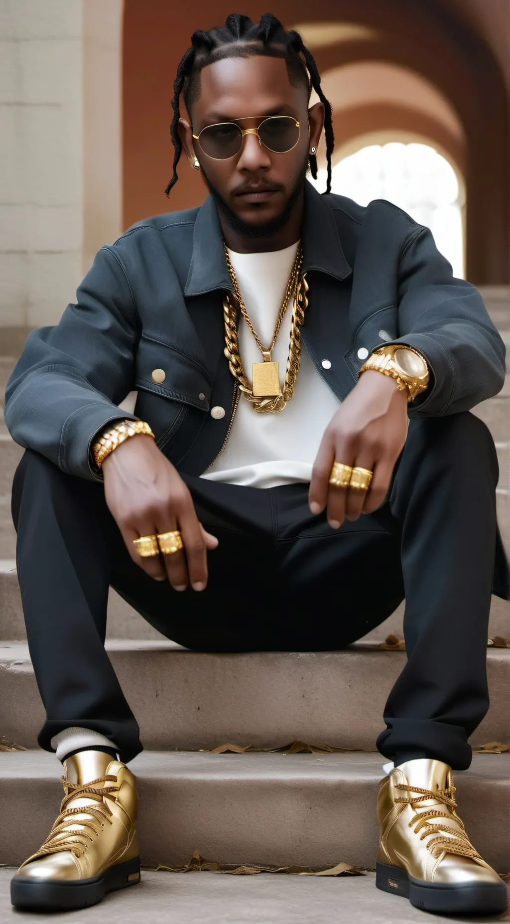 ai character: Kendrick Lamar  background