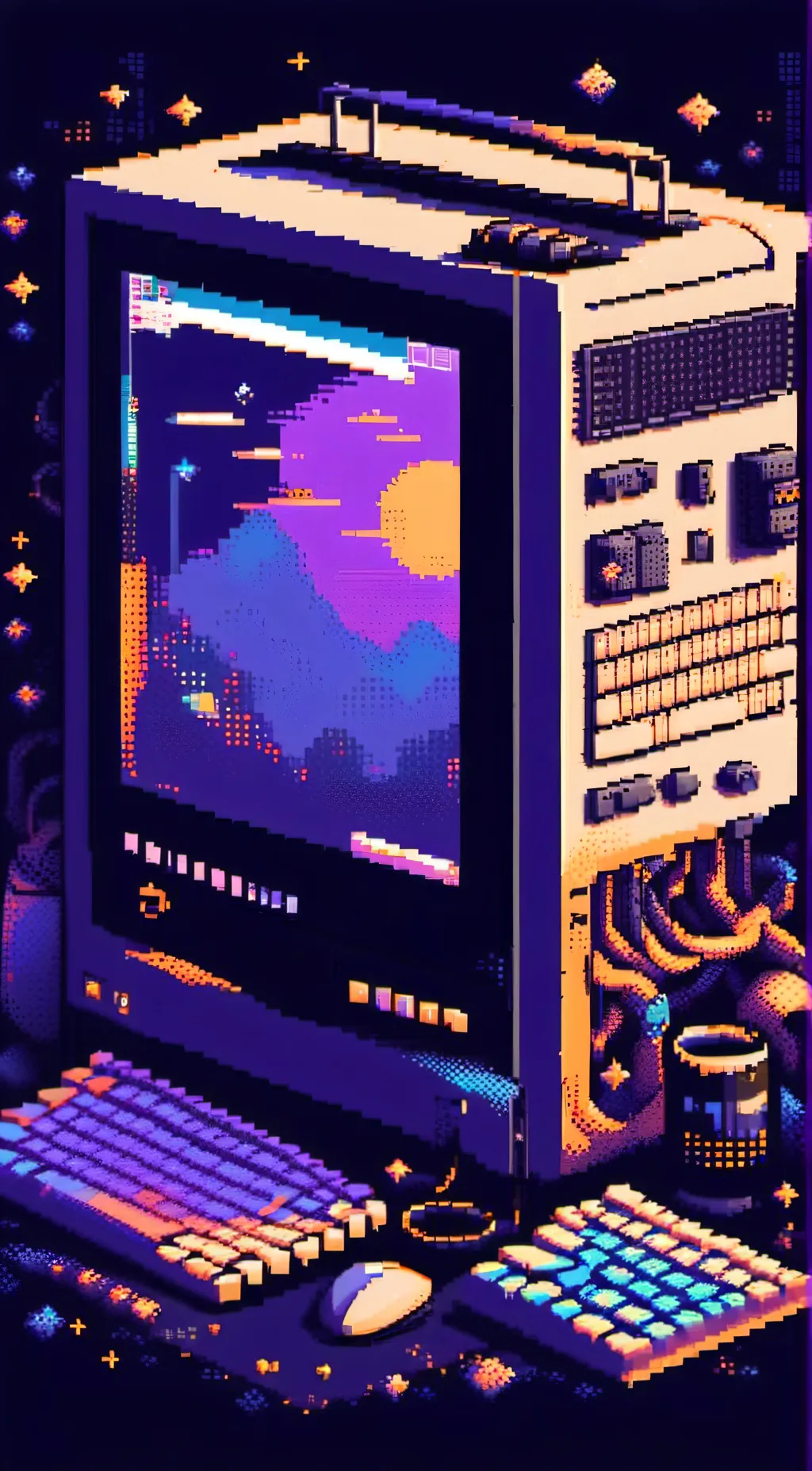 ai character: 1822 computer background