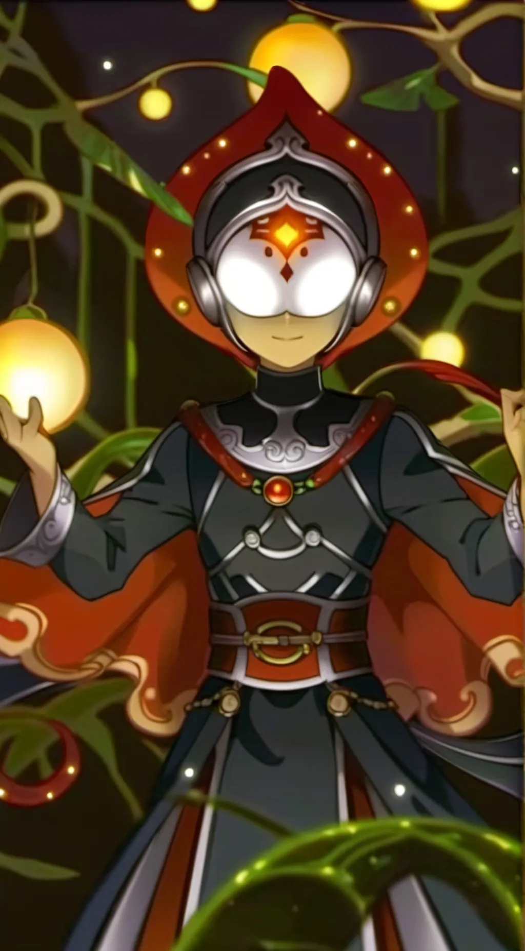 ai character: Master of eyes background