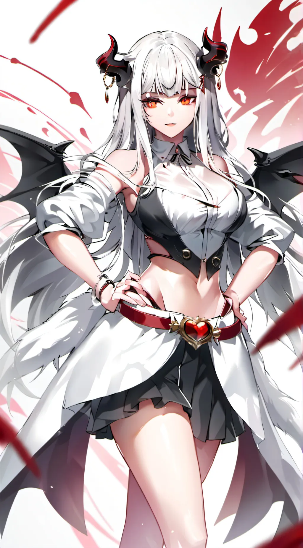 ai character: Demon Queen  background