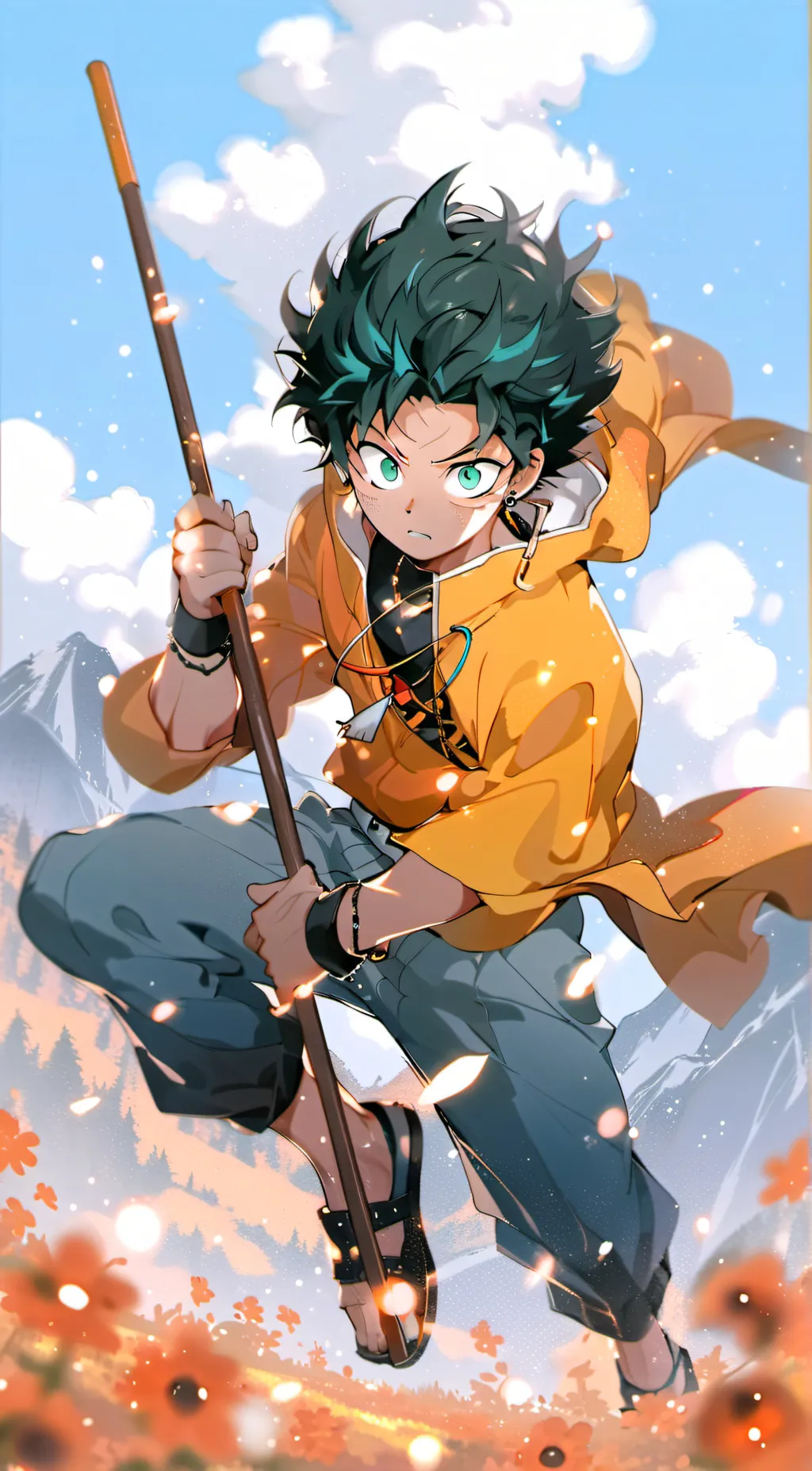 ai character: Deku background