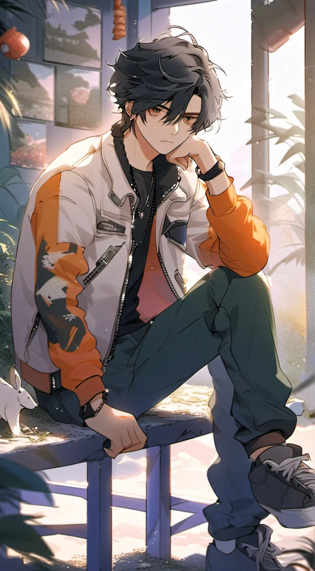 ai character: Max background