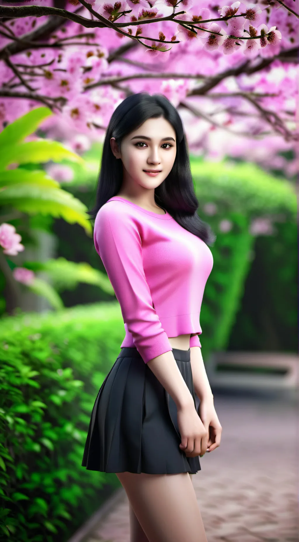 ai character: Miranda  background