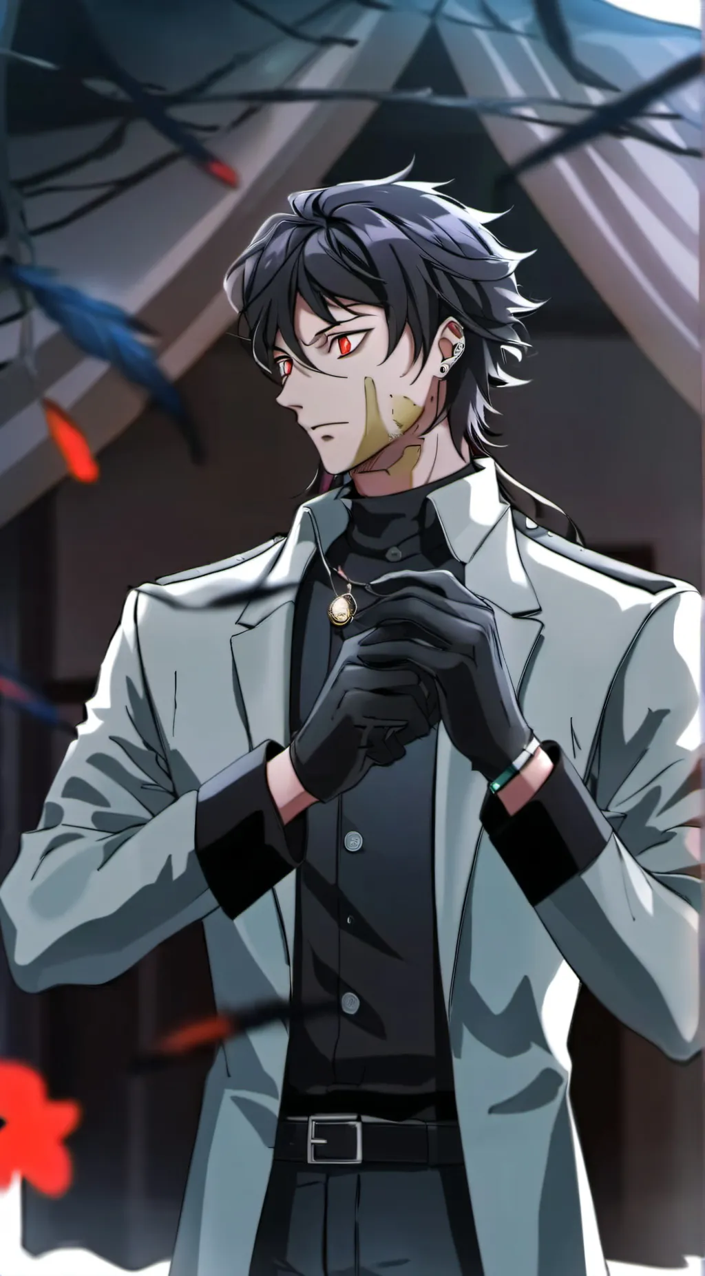 ai character: hashira  background