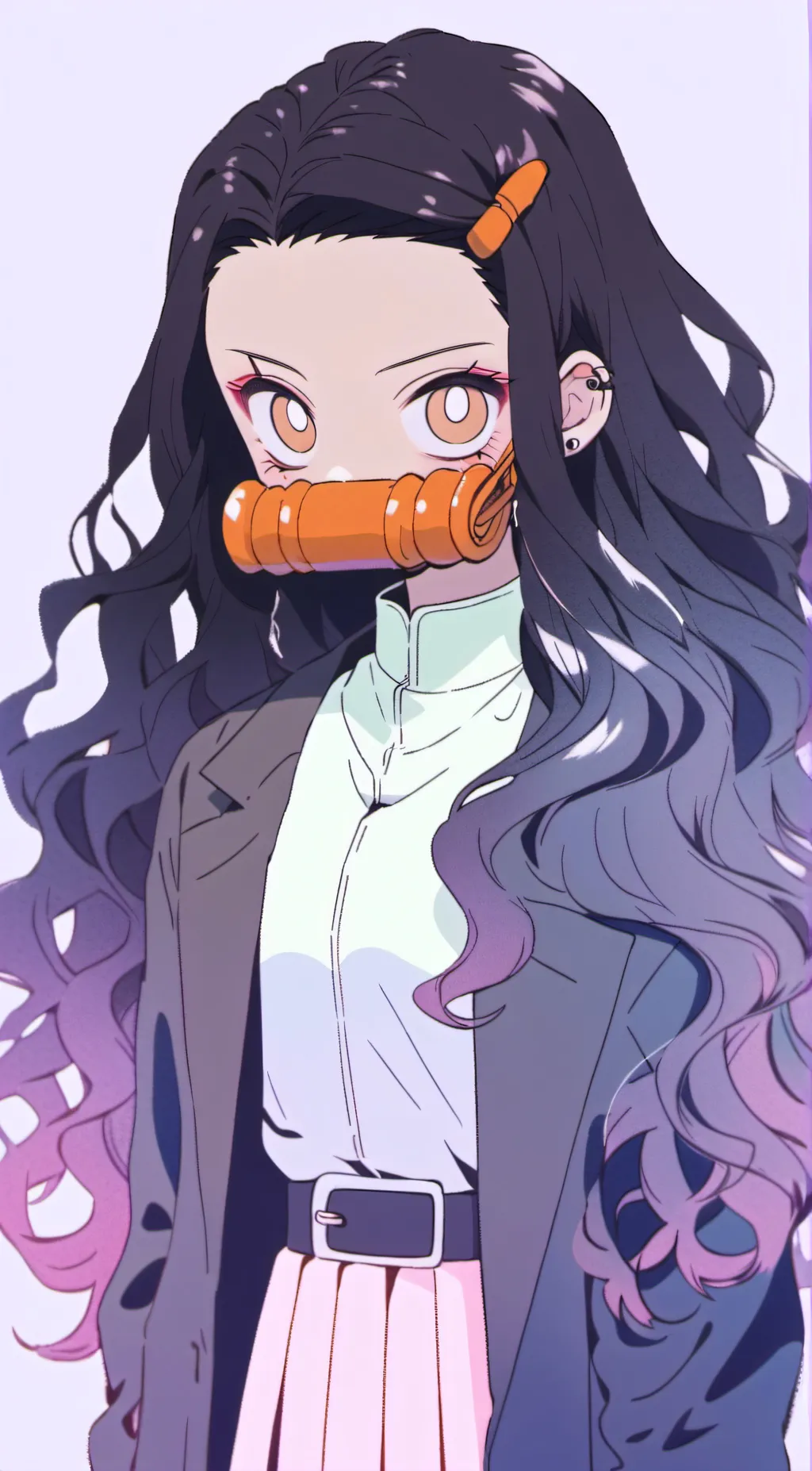 ai character: Nezuko background