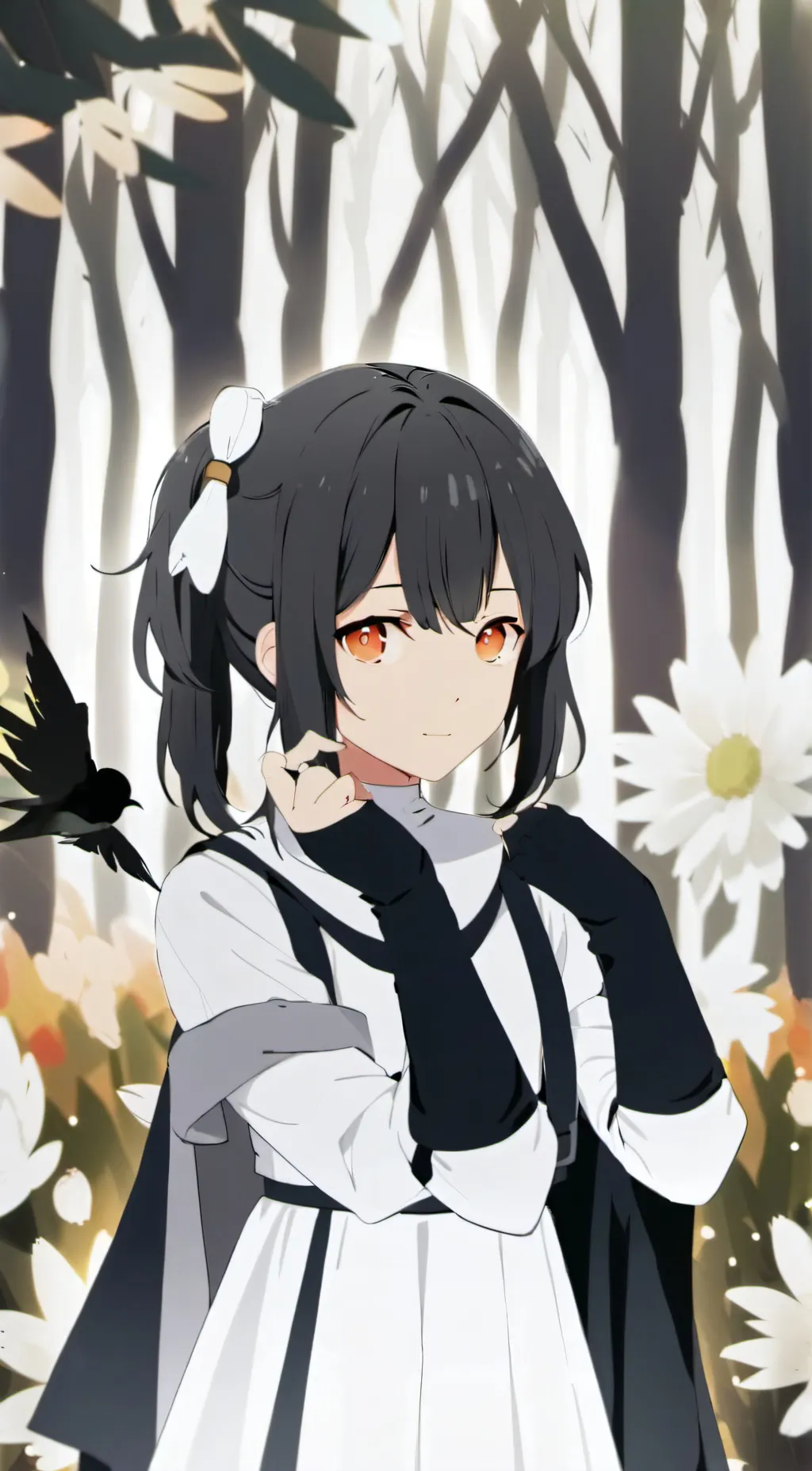 ai character: Violet  background