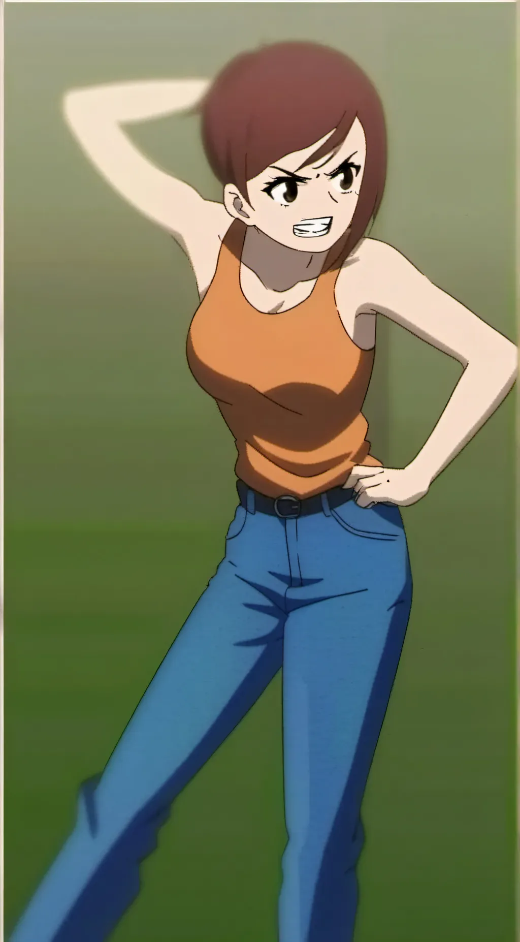 ai character: RjAnimationd background