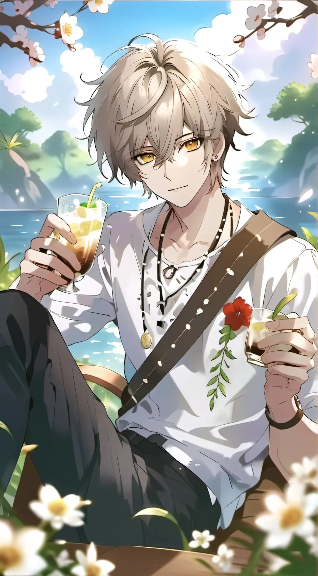 ai character: •Ayden and Amelia• background