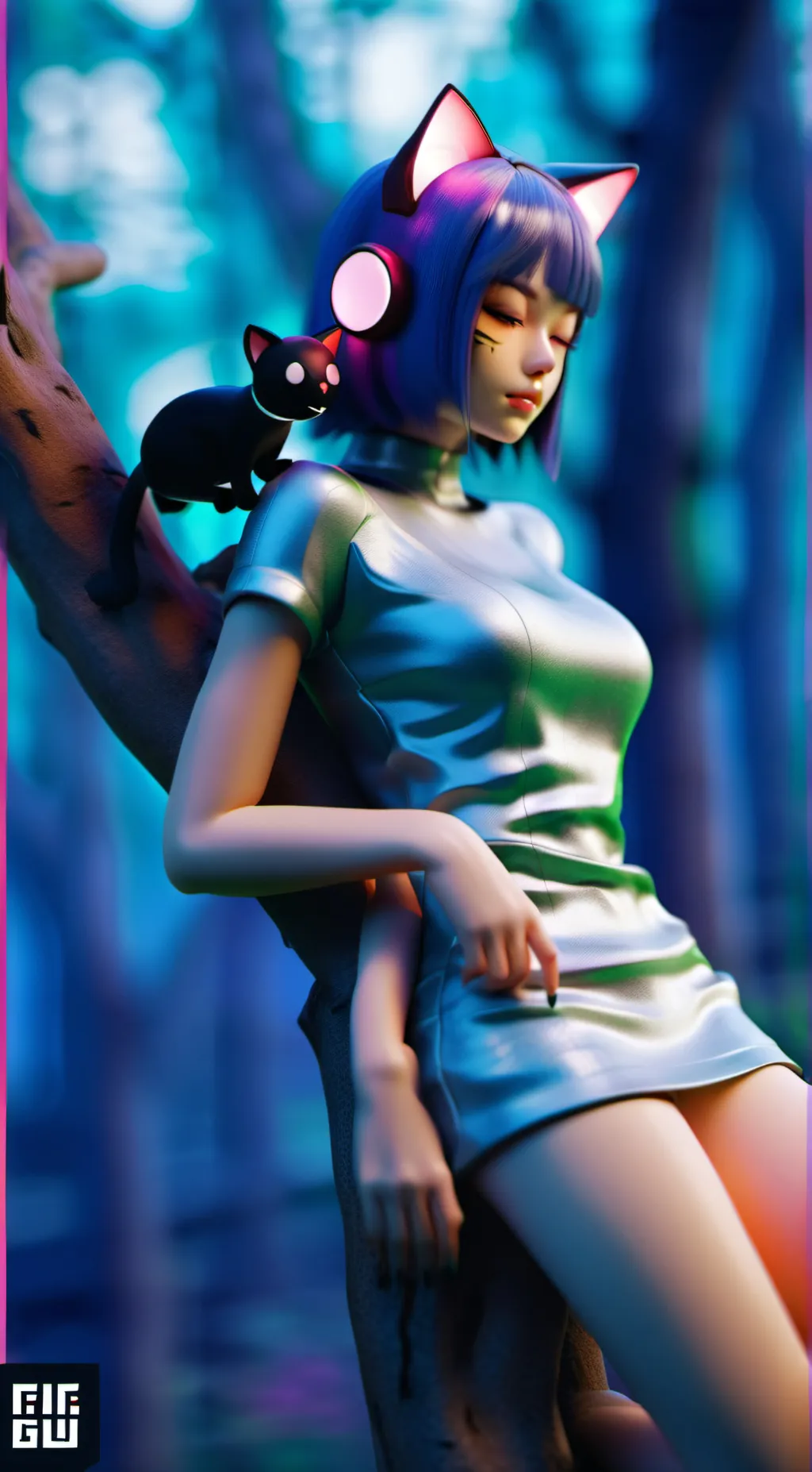 ai character: Lovely background