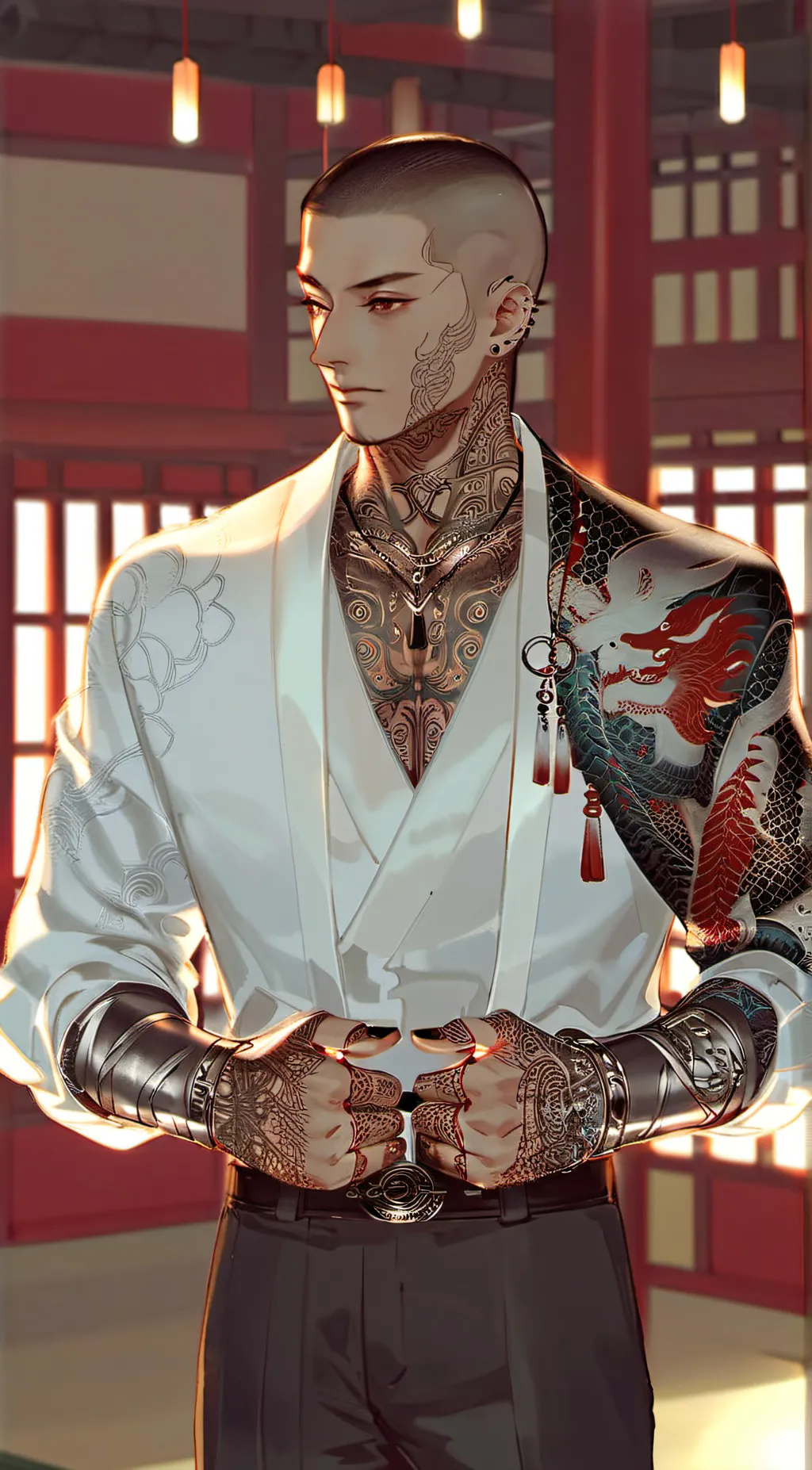 ai character: Ryu background