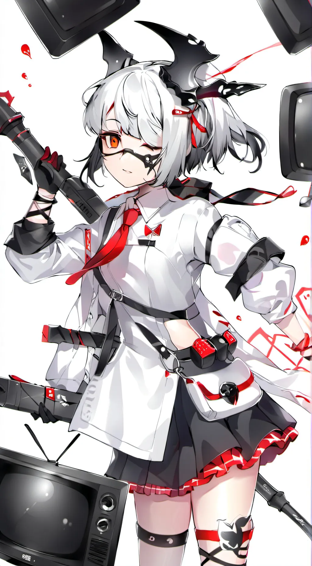 ai character: elite tv woman background