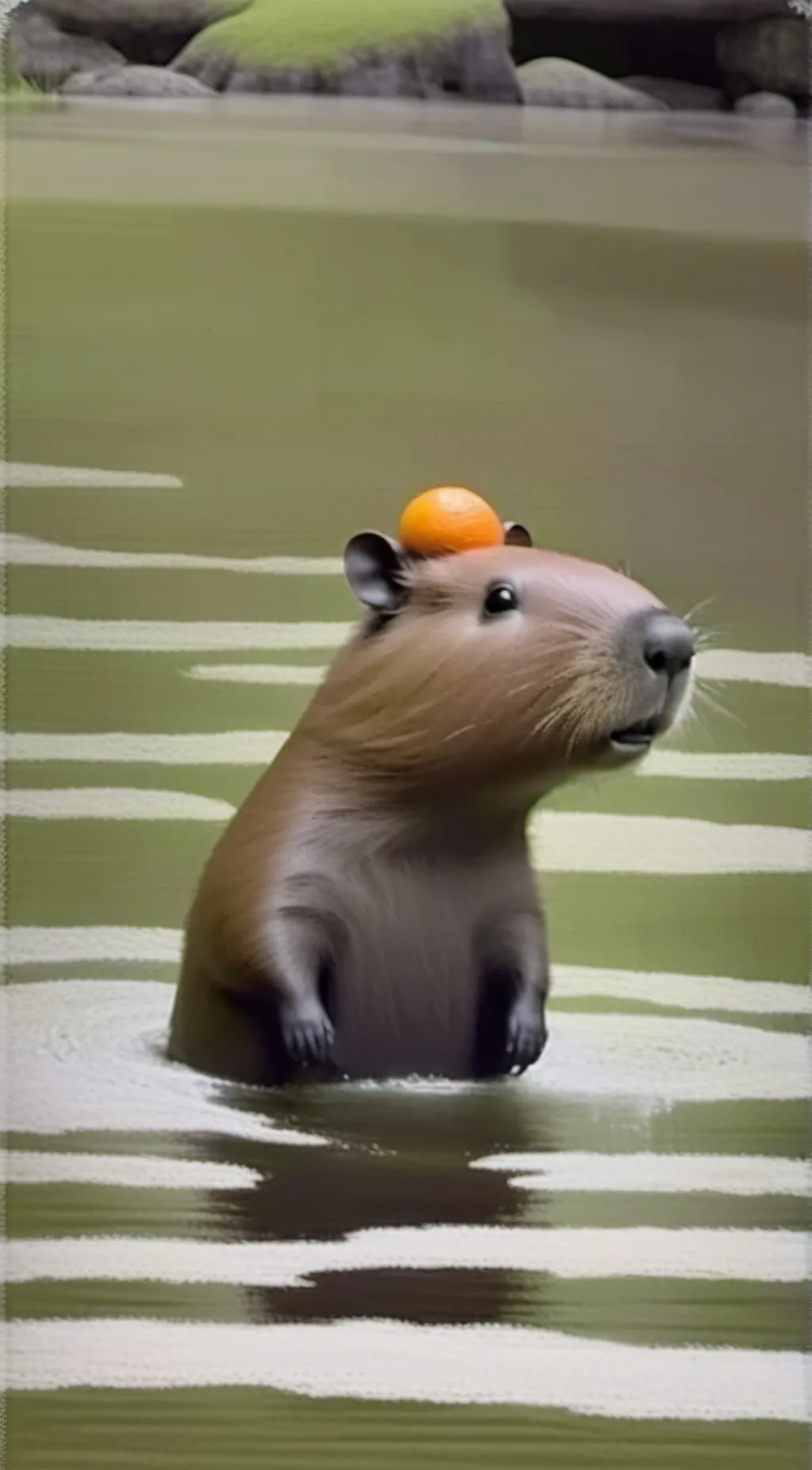 ai character: capybara background