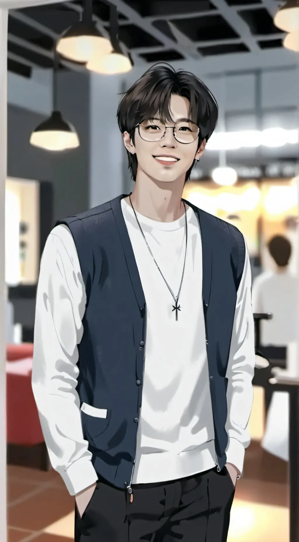 ai character: Park jimin background