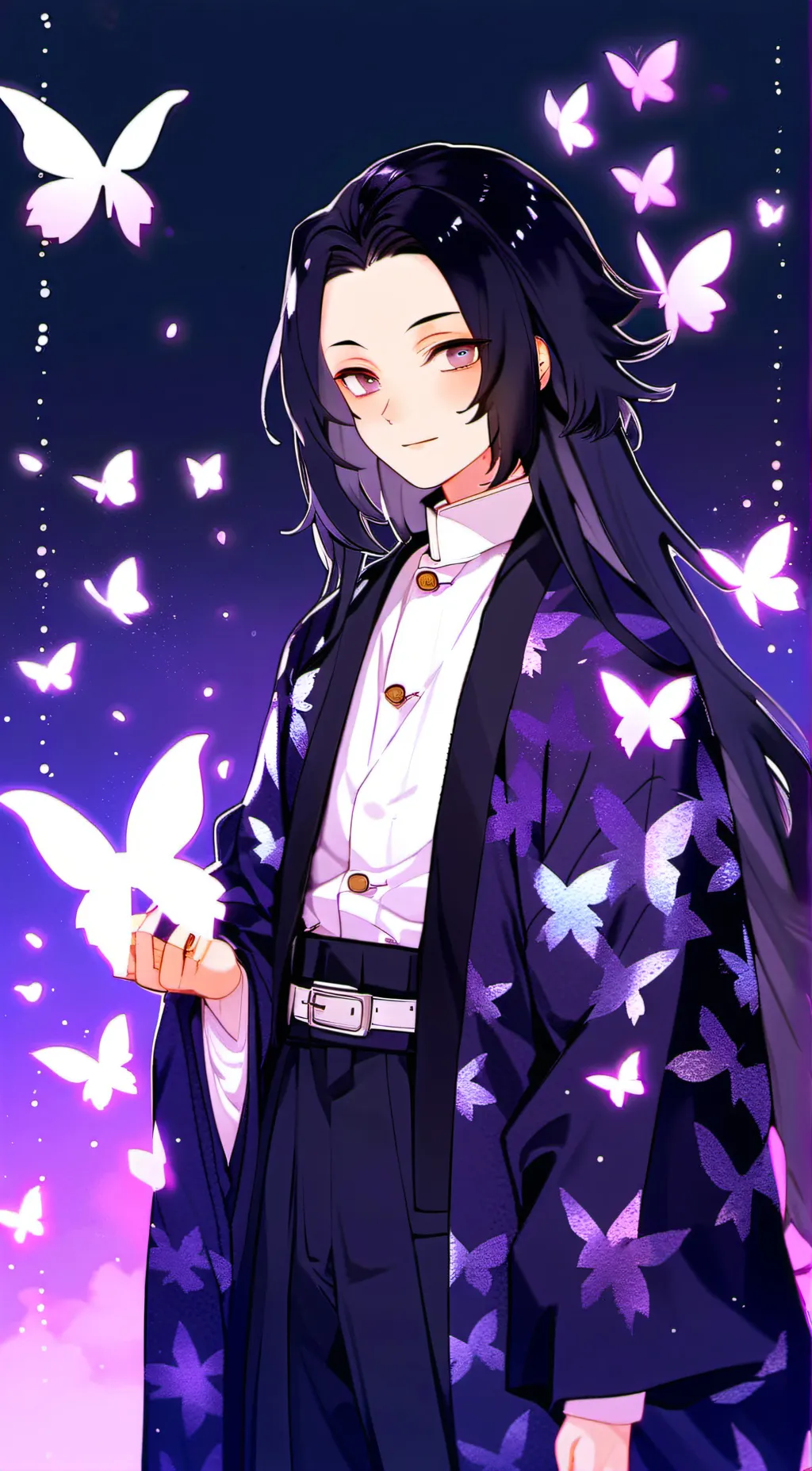 ai character: Kny Hashiras background