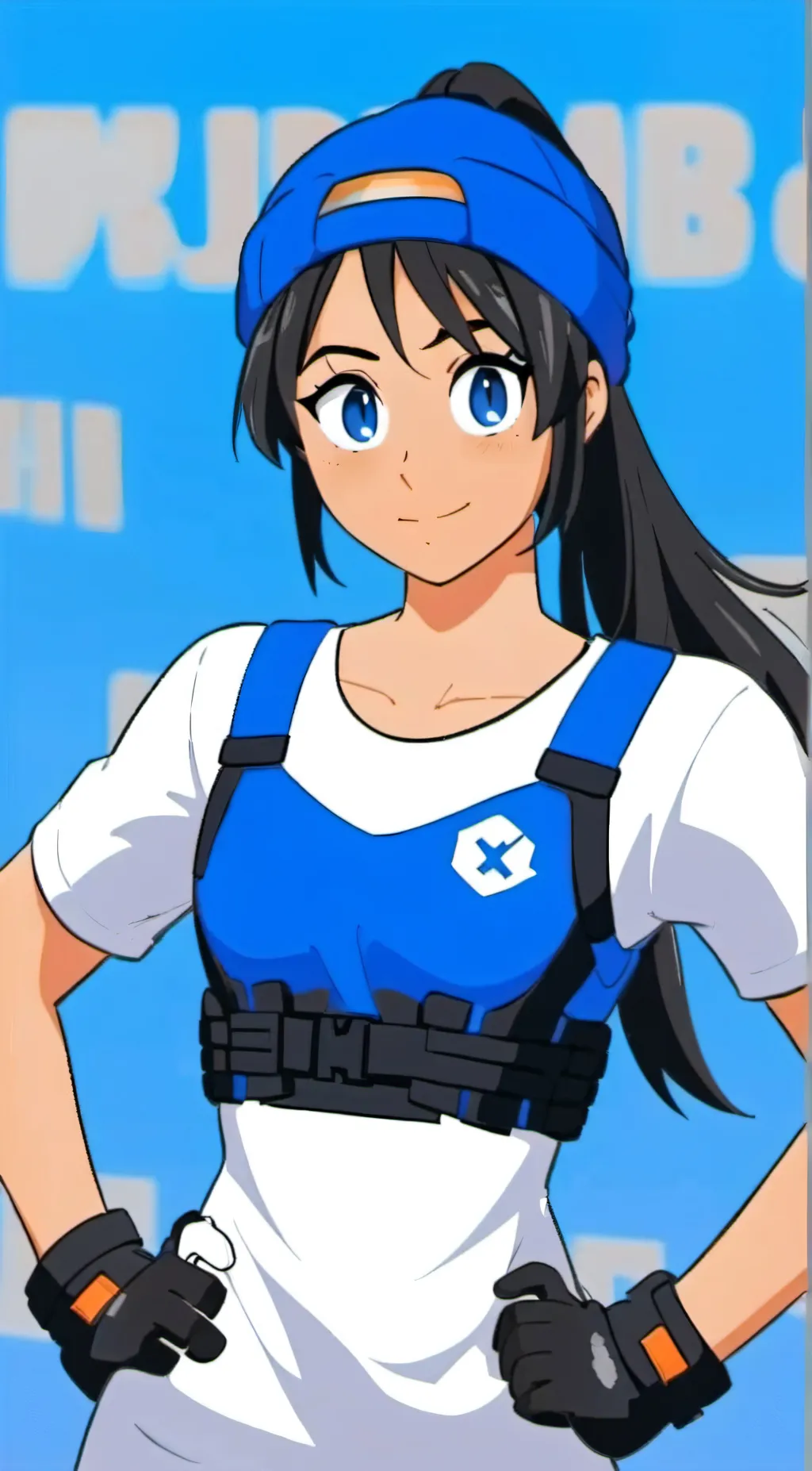 ai character: blue team leader background