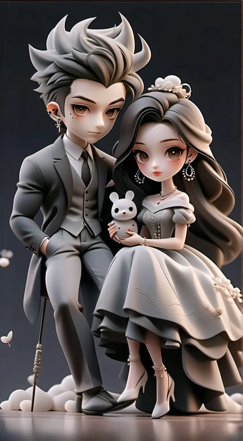 ai character: Mom and dad  background